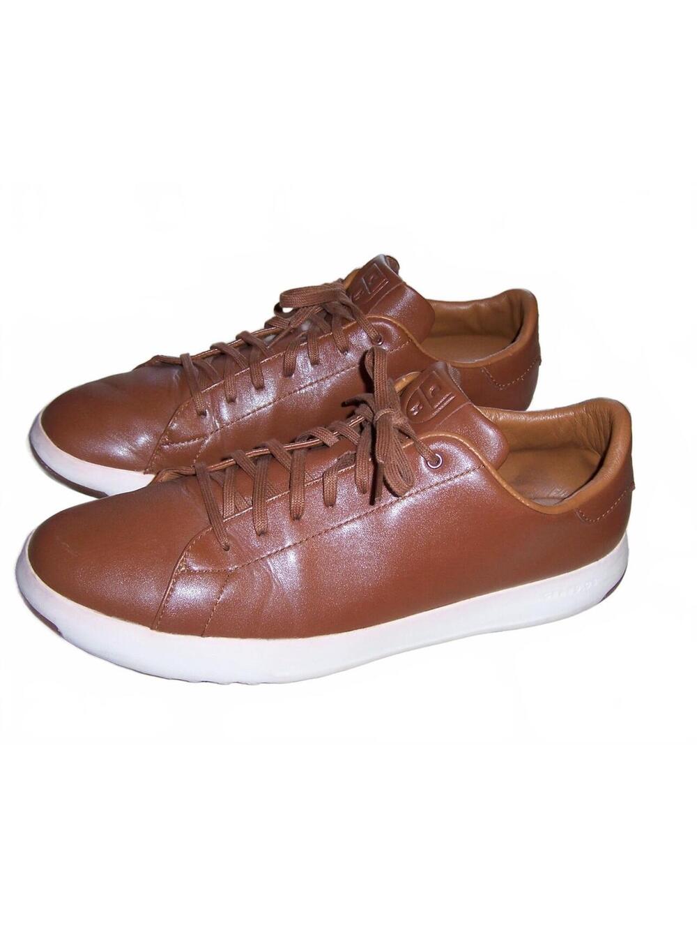 Cole Haan Mens GrandPrø Tennis Sneakers Woodbury Brown US 14